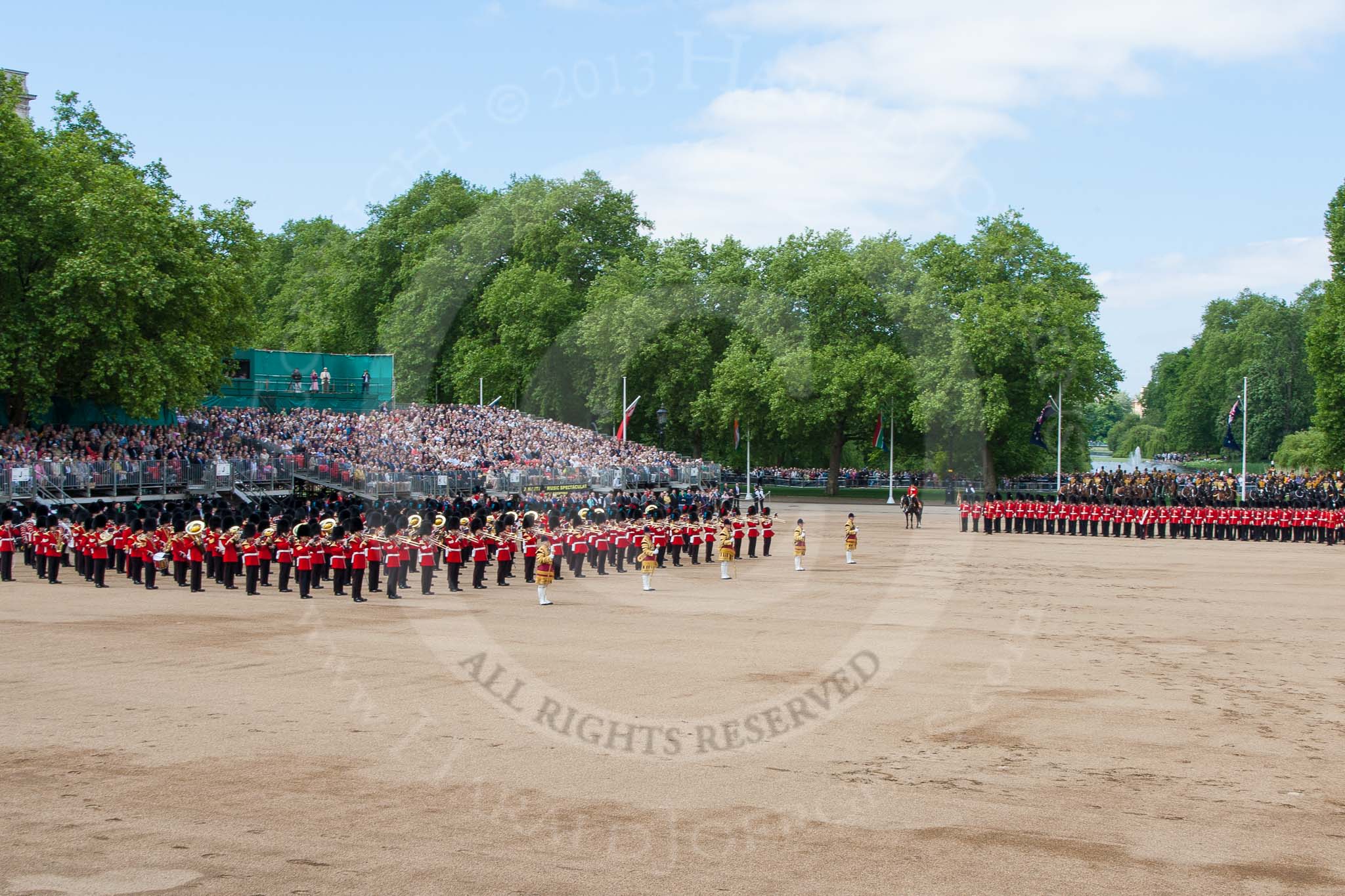 The Colonel's Review 2013: The Massed Band Troop..
Horse Guards Parade, Westminster,
London SW1,

United Kingdom,
on 08 June 2013 at 11:08, image #418