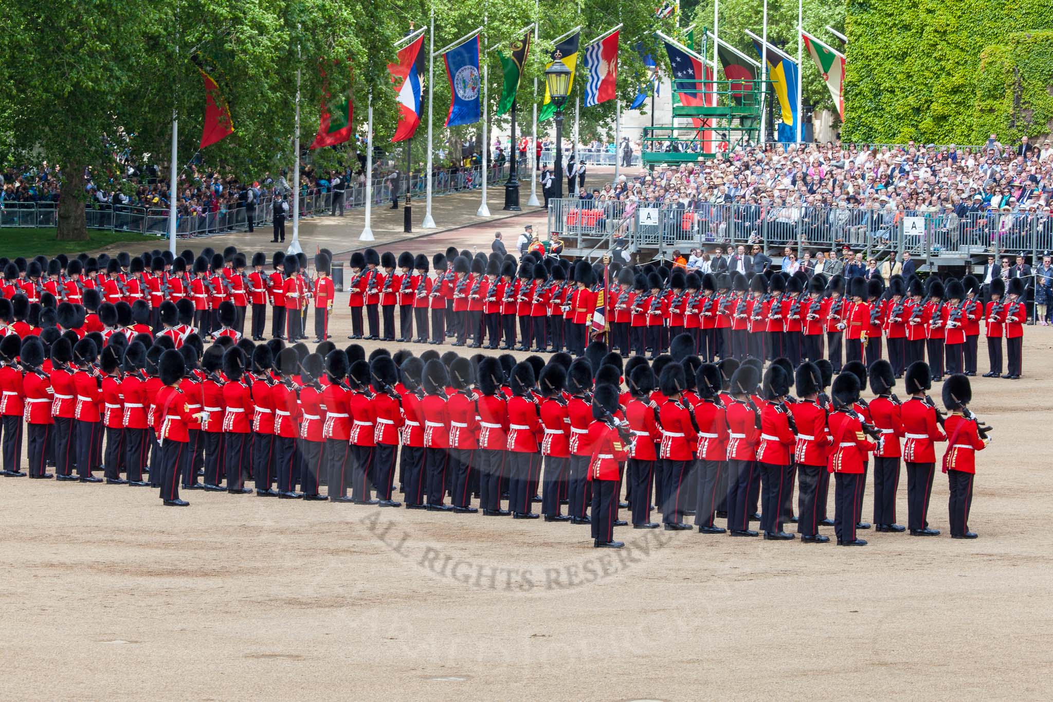 The Colonel's Review 2013: The Escort to the Colour is advancing in slow time..
Horse Guards Parade, Westminster,
London SW1,

United Kingdom,
on 08 June 2013 at 11:21, image #539