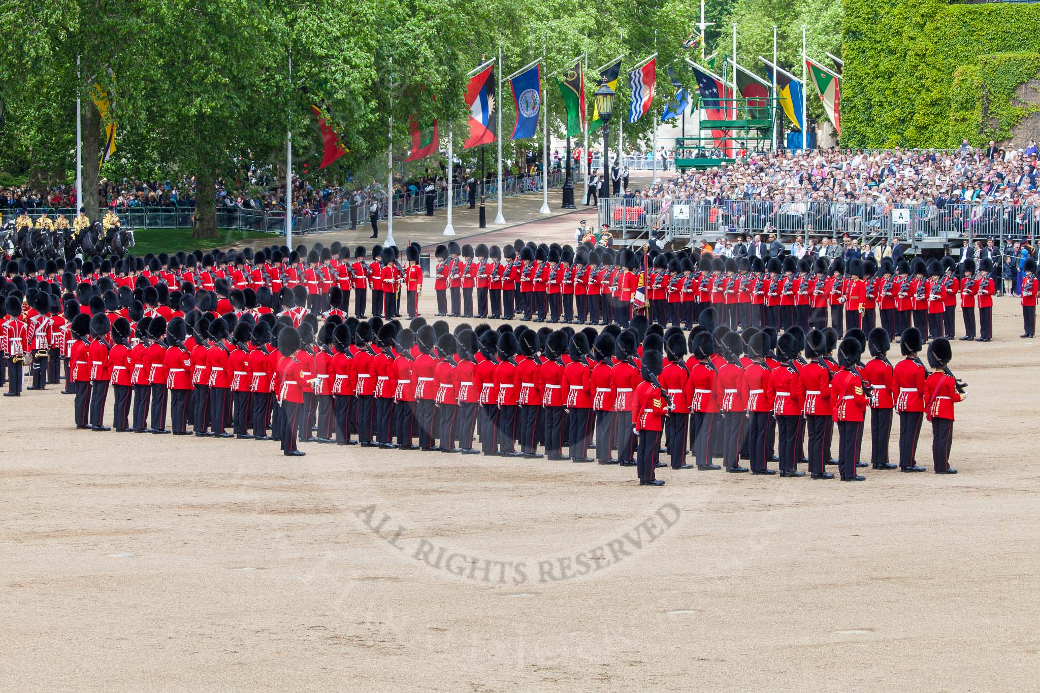 The Colonel's Review 2013: The Escort to the Colour is advancing in slow time..
Horse Guards Parade, Westminster,
London SW1,

United Kingdom,
on 08 June 2013 at 11:21, image #540