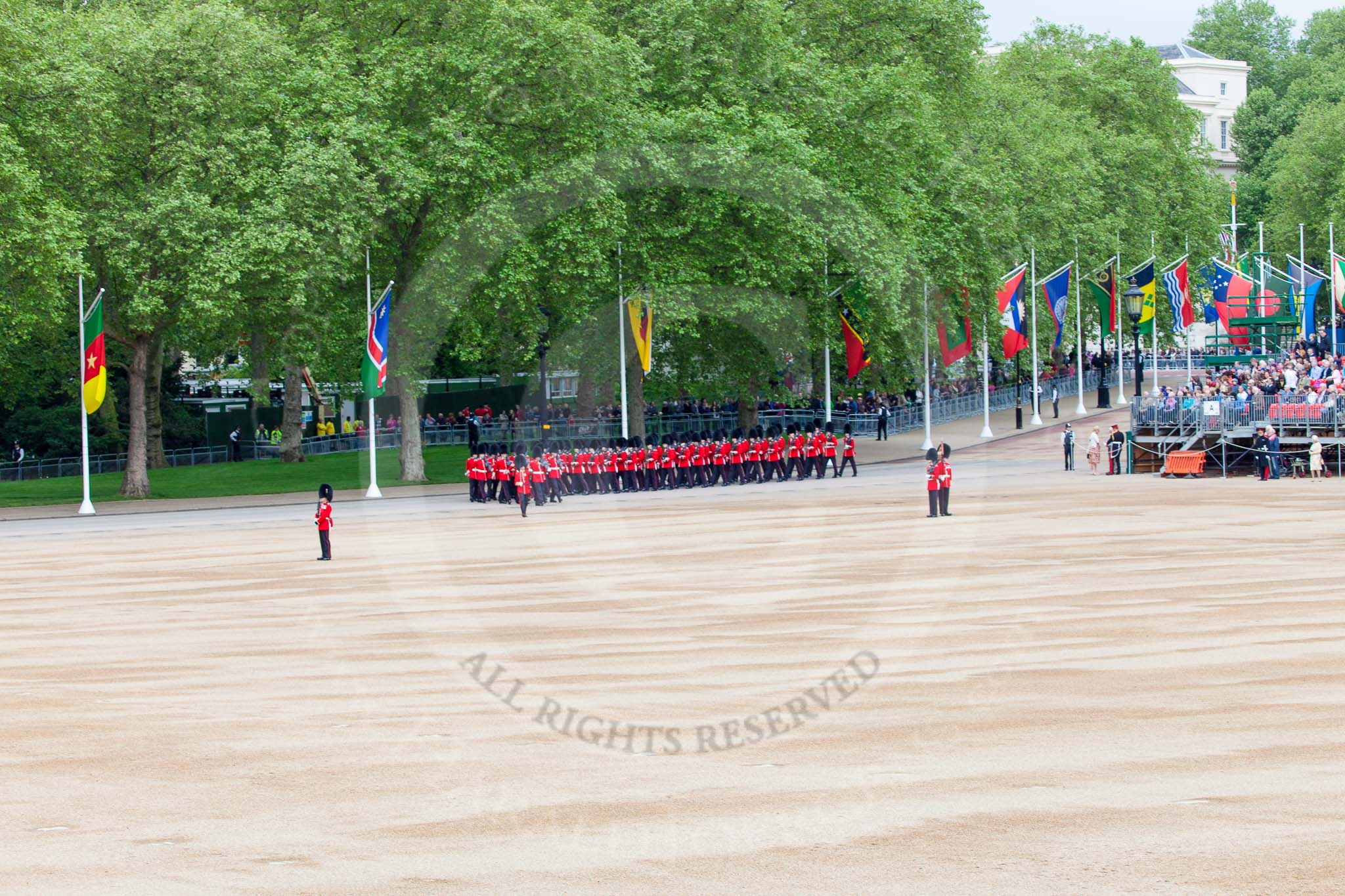 Major General's Review 2013: No. 5 Guard, 7 Company Scots Guards, moving into position on Horse Guards Parade..
Horse Guards Parade, Westminster,
London SW1,

United Kingdom,
on 01 June 2013 at 10:24, image #77