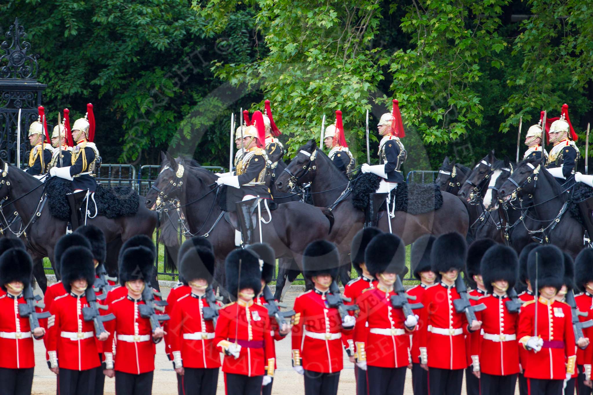 Major General's Review 2013: The Third and Forth Divisions of the Sovereign's Escort, The Blues and Royals..
Horse Guards Parade, Westminster,
London SW1,

United Kingdom,
on 01 June 2013 at 10:59, image #256