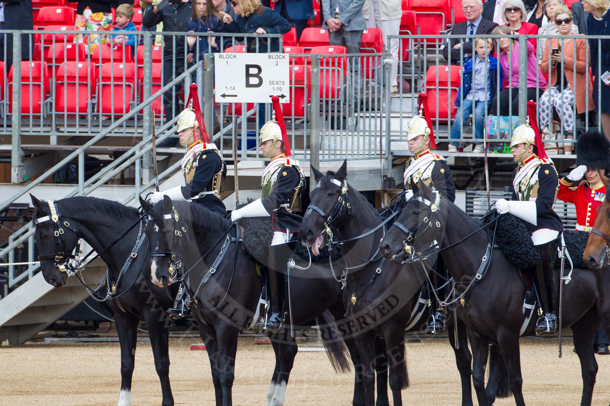 Major General's Review 2013: Four Troopers of The Blue and Royals (Royal Horse Guards and 1st Dragoons)..
Horse Guards Parade, Westminster,
London SW1,

United Kingdom,
on 01 June 2013 at 11:00, image #262