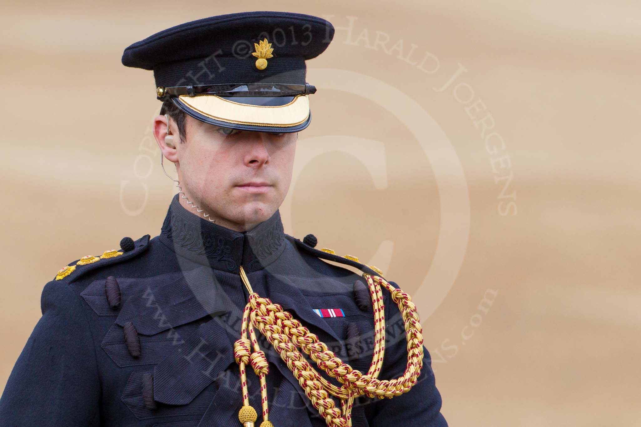 Major General's Review 2013: Aide-de-Camp, Captain John James Hathaway-White, Grenadier Guards, on horseback after the Inspection of the Line..
Horse Guards Parade, Westminster,
London SW1,

United Kingdom,
on 01 June 2013 at 11:06, image #309