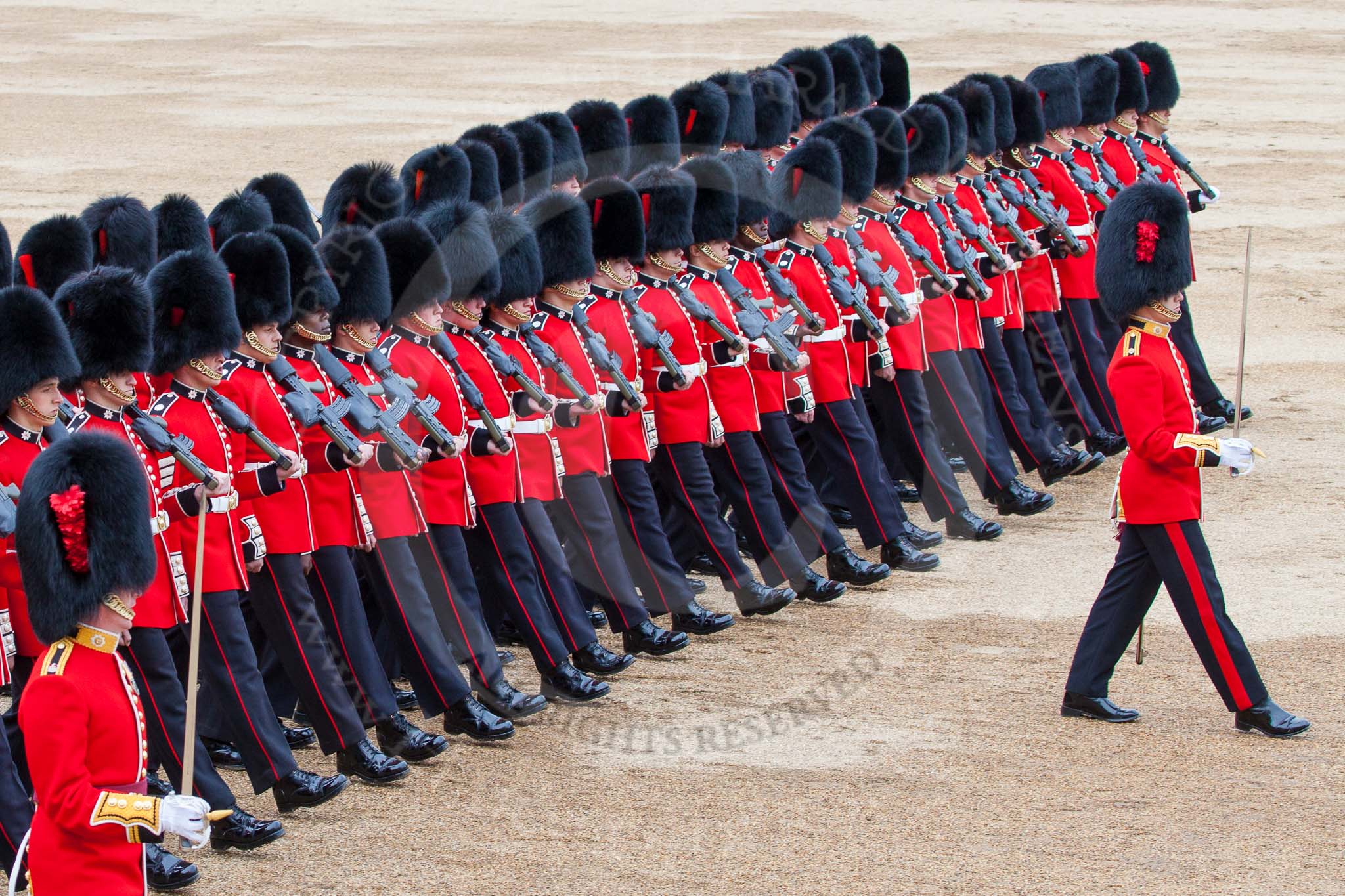 Major General's Review 2013: The March Past in Slow Time-No.6 Guard, No.7 Company, Coldstream Guards..
Horse Guards Parade, Westminster,
London SW1,

United Kingdom,
on 01 June 2013 at 11:36, image #508