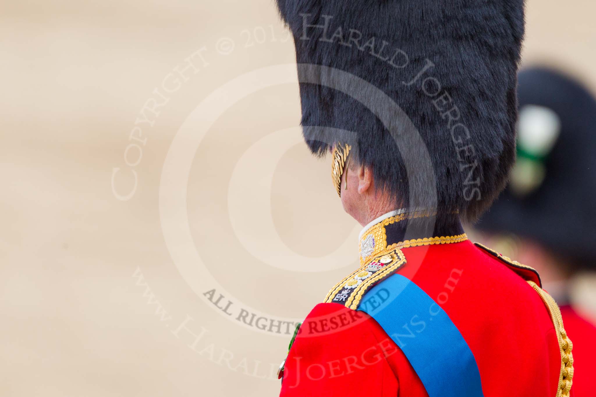 Trooping the Colour 2013: HRH The Duke of Kent, standing on the dais during the Inspection of the Line. Image #341, 15 June 2013 11:05 Horse Guards Parade, London, UK