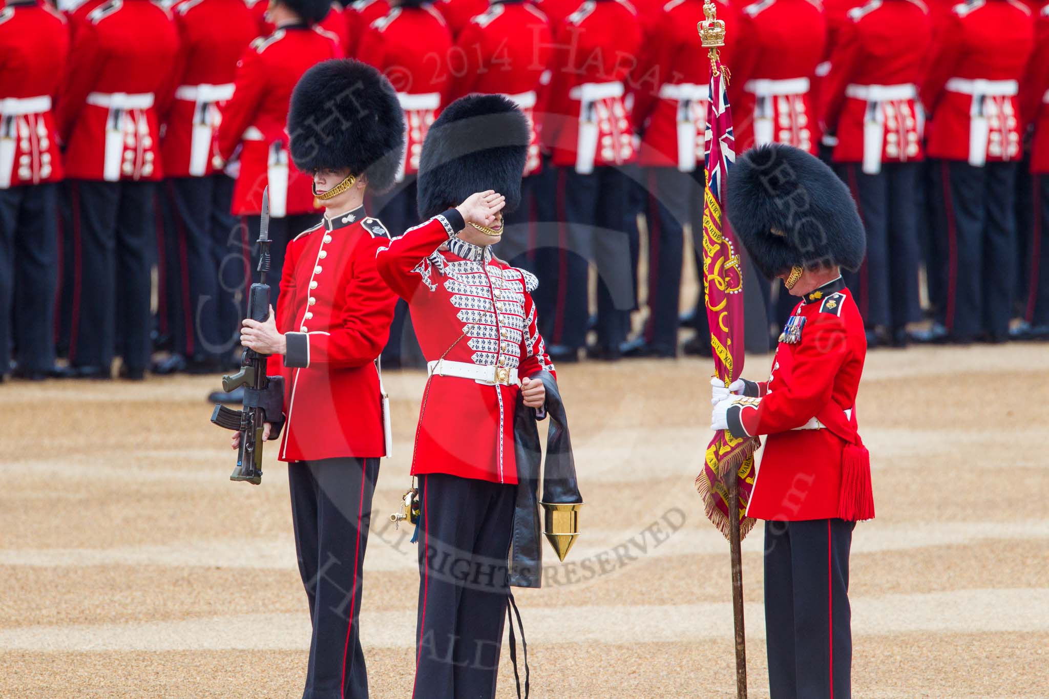 Trooping the Colour 2014.
Horse Guards Parade, Westminster,
London SW1A,

United Kingdom,
on 14 June 2014 at 10:32, image #200