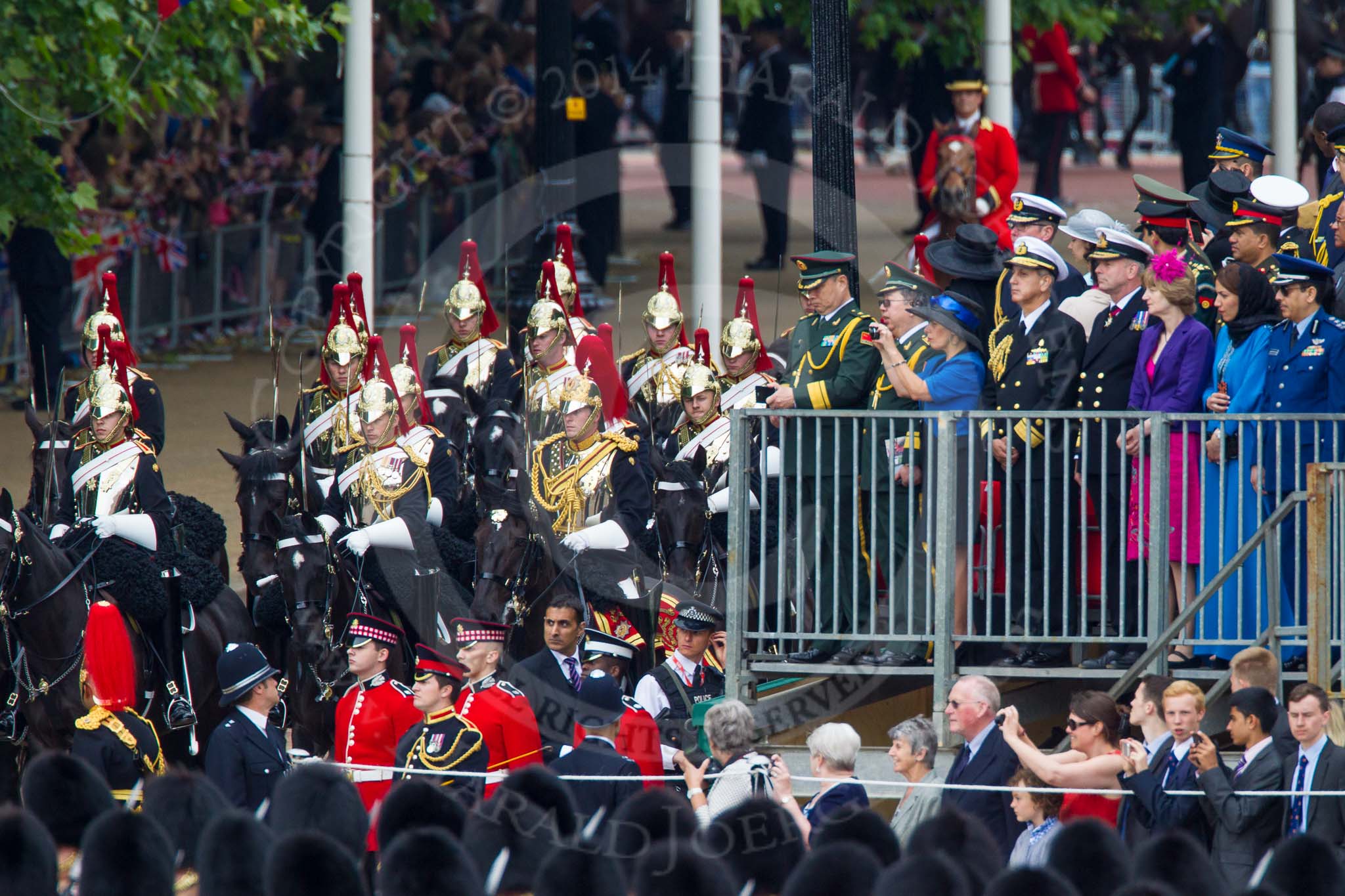 Trooping the Colour 2014.
Horse Guards Parade, Westminster,
London SW1A,

United Kingdom,
on 14 June 2014 at 10:57, image #323