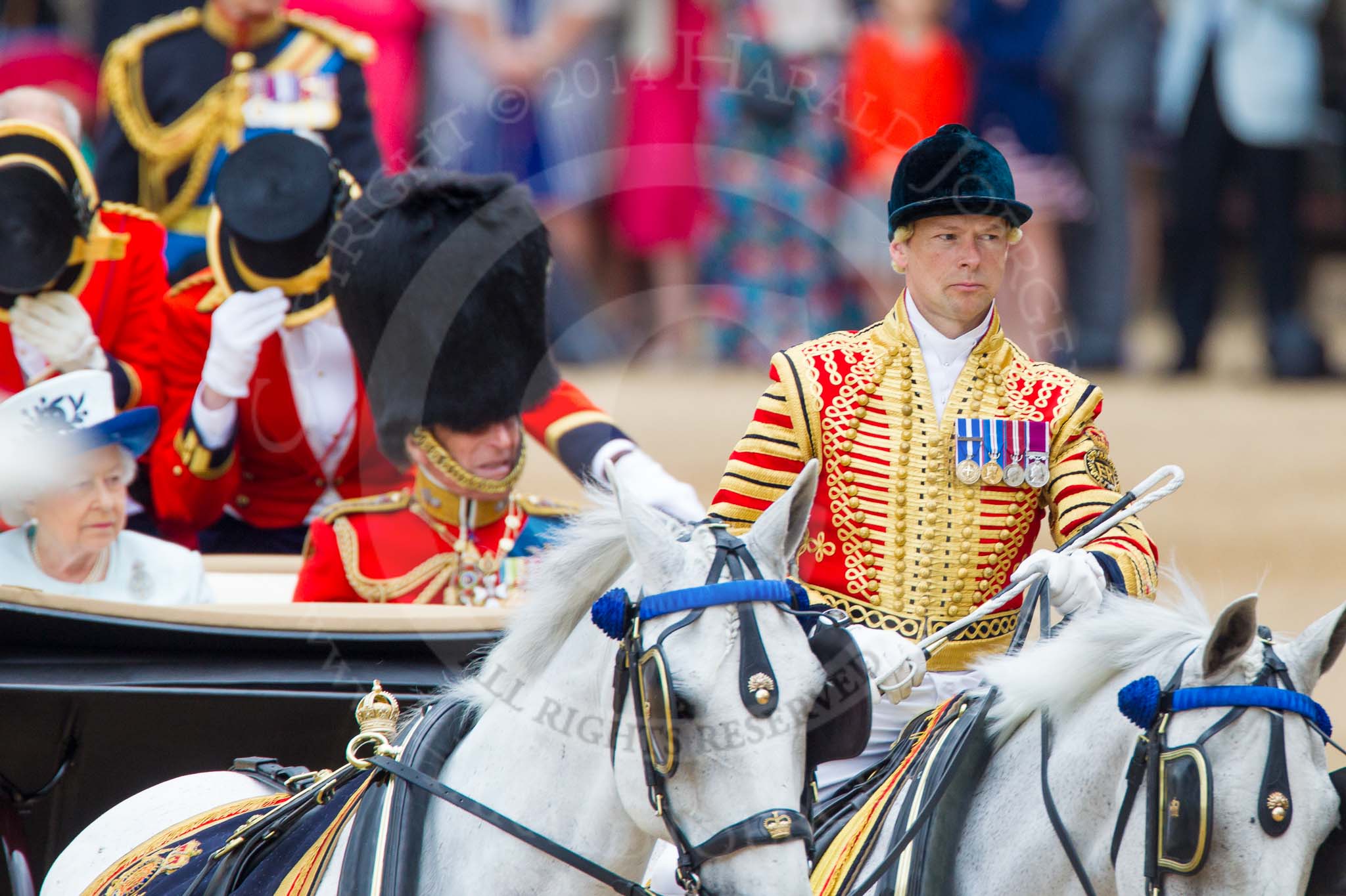 Trooping the Colour 2014.
Horse Guards Parade, Westminster,
London SW1A,

United Kingdom,
on 14 June 2014 at 10:59, image #362