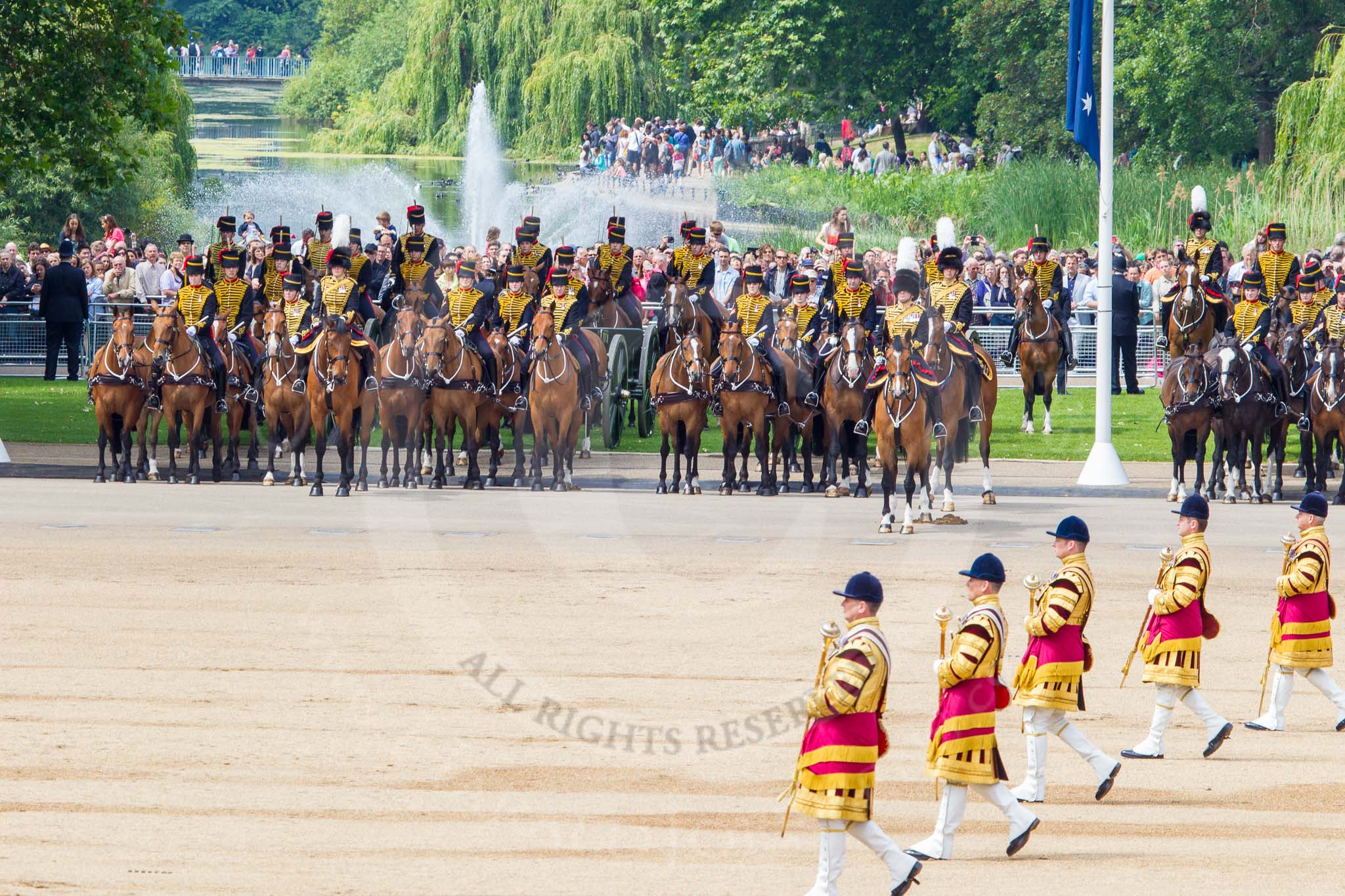 Trooping the Colour 2014.
Horse Guards Parade, Westminster,
London SW1A,

United Kingdom,
on 14 June 2014 at 11:26, image #562