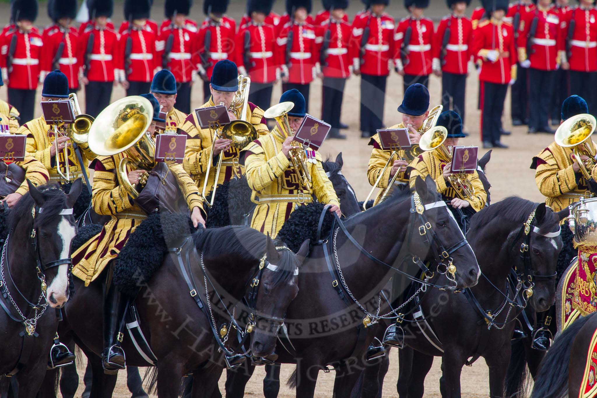 Trooping the Colour 2014.
Horse Guards Parade, Westminster,
London SW1A,

United Kingdom,
on 14 June 2014 at 11:55, image #743