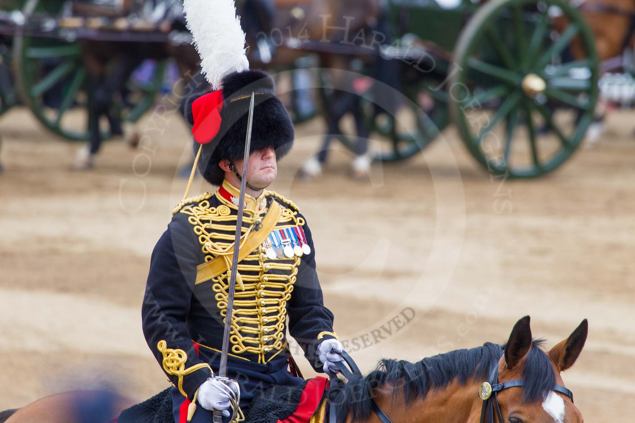 Trooping the Colour 2014.
Horse Guards Parade, Westminster,
London SW1A,

United Kingdom,
on 14 June 2014 at 11:55, image #747