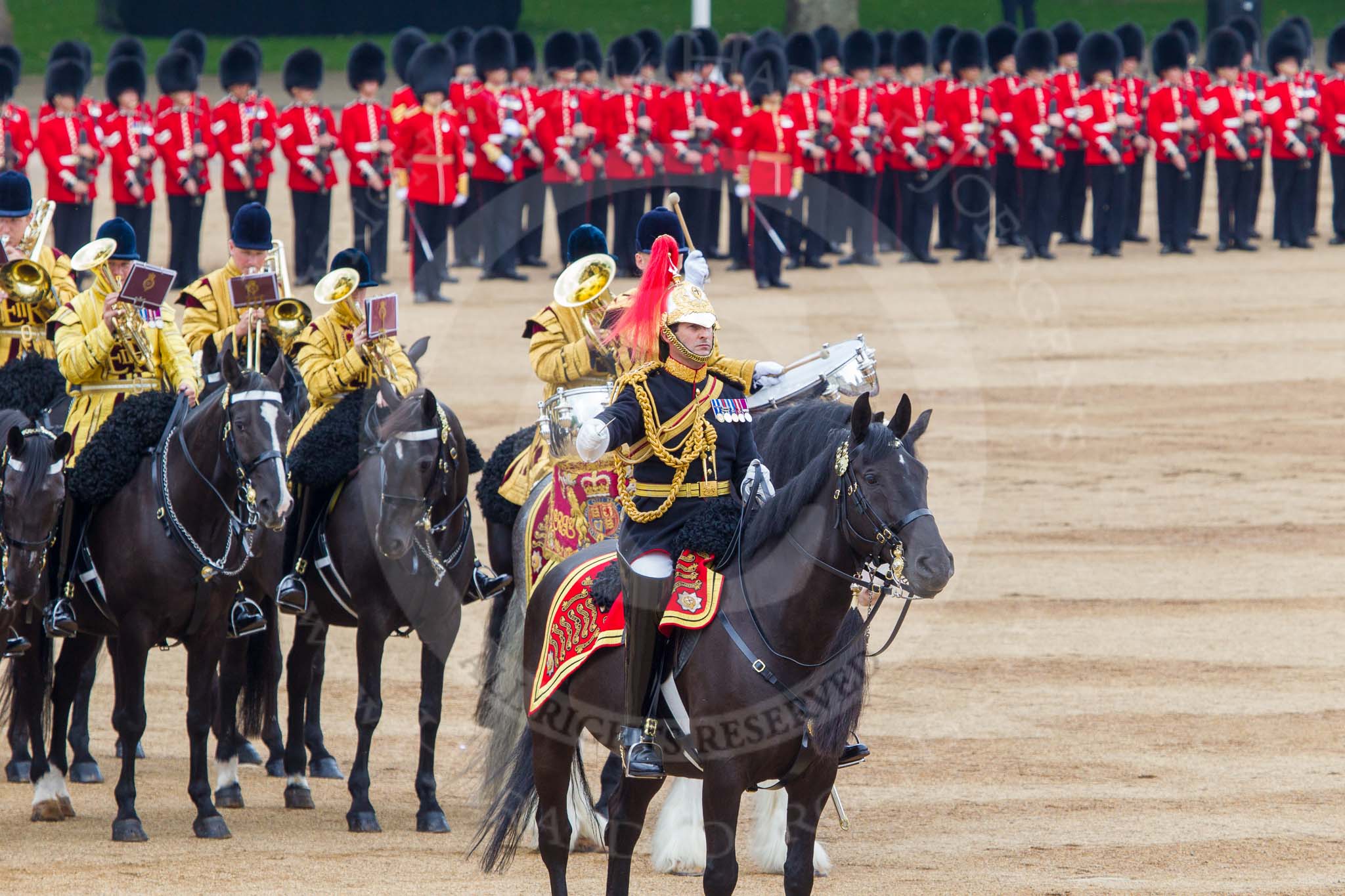 Trooping the Colour 2014.
Horse Guards Parade, Westminster,
London SW1A,

United Kingdom,
on 14 June 2014 at 11:55, image #750