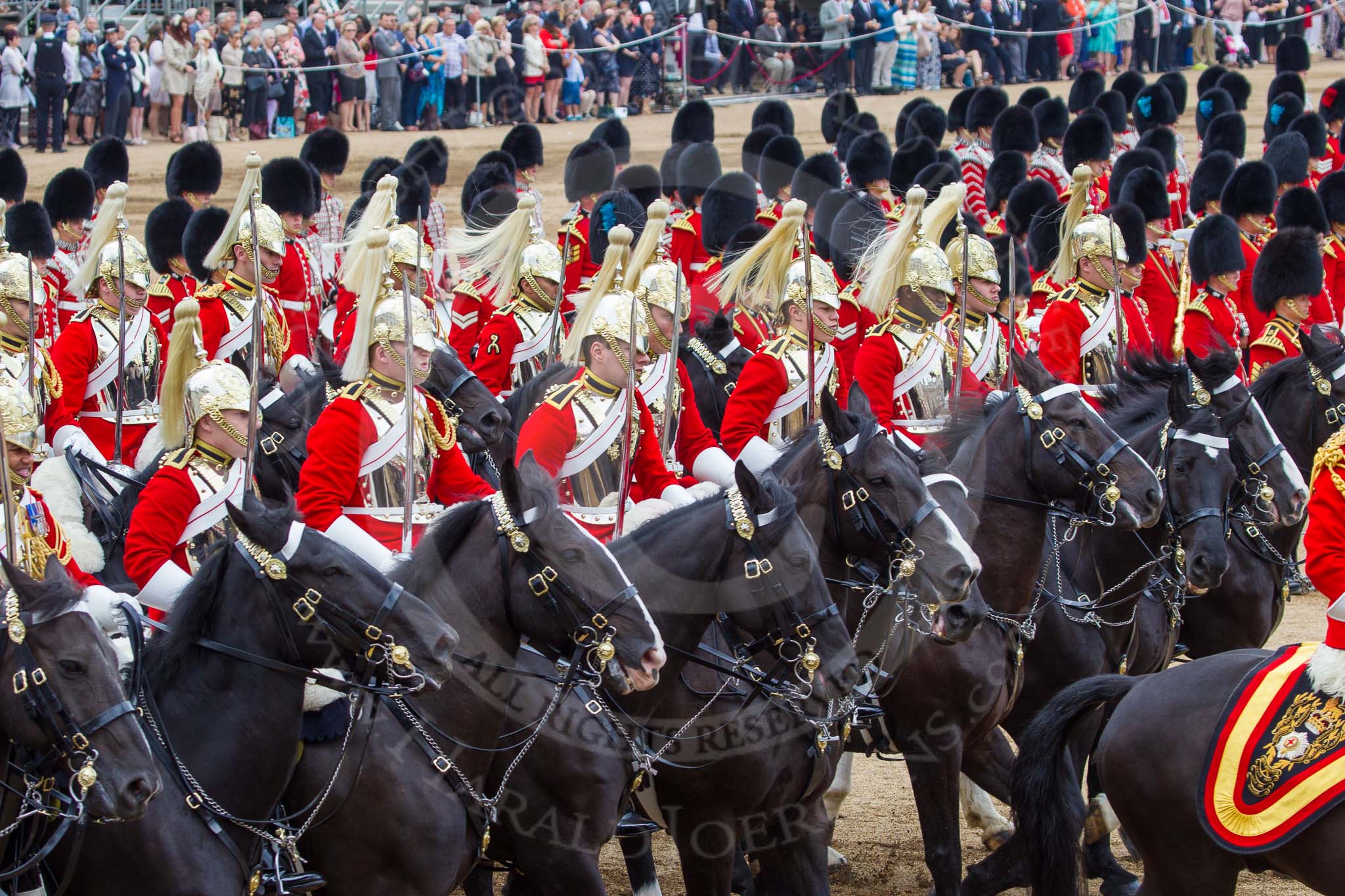 Trooping the Colour 2014.
Horse Guards Parade, Westminster,
London SW1A,

United Kingdom,
on 14 June 2014 at 12:01, image #827