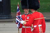 during The Colonel's Review {iptcyear4} (final rehearsal for Trooping the Colour, The Queen's Birthday Parade)  at Horse Guards Parade, Westminster, London, 2 June 2018, 10:20.