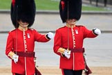 during The Colonel's Review {iptcyear4} (final rehearsal for Trooping the Colour, The Queen's Birthday Parade)  at Horse Guards Parade, Westminster, London, 2 June 2018, 10:34.