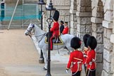 during The Colonel's Review {iptcyear4} (final rehearsal for Trooping the Colour, The Queen's Birthday Parade)  at Horse Guards Parade, Westminster, London, 2 June 2018, 10:39.