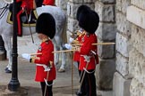 during The Colonel's Review {iptcyear4} (final rehearsal for Trooping the Colour, The Queen's Birthday Parade)  at Horse Guards Parade, Westminster, London, 2 June 2018, 10:41.
