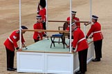 during The Colonel's Review {iptcyear4} (final rehearsal for Trooping the Colour, The Queen's Birthday Parade)  at Horse Guards Parade, Westminster, London, 2 June 2018, 10:52.