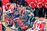 during The Colonel's Review {iptcyear4} (final rehearsal for Trooping the Colour, The Queen's Birthday Parade)  at Horse Guards Parade, Westminster, London, 2 June 2018, 11:25.