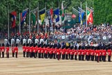 during The Colonel's Review {iptcyear4} (final rehearsal for Trooping the Colour, The Queen's Birthday Parade)  at Horse Guards Parade, Westminster, London, 2 June 2018, 12:08.