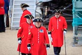 during The Colonel's Review {iptcyear4} (final rehearsal for Trooping the Colour, The Queen's Birthday Parade)  at Horse Guards Parade, Westminster, London, 2 June 2018, 12:18.