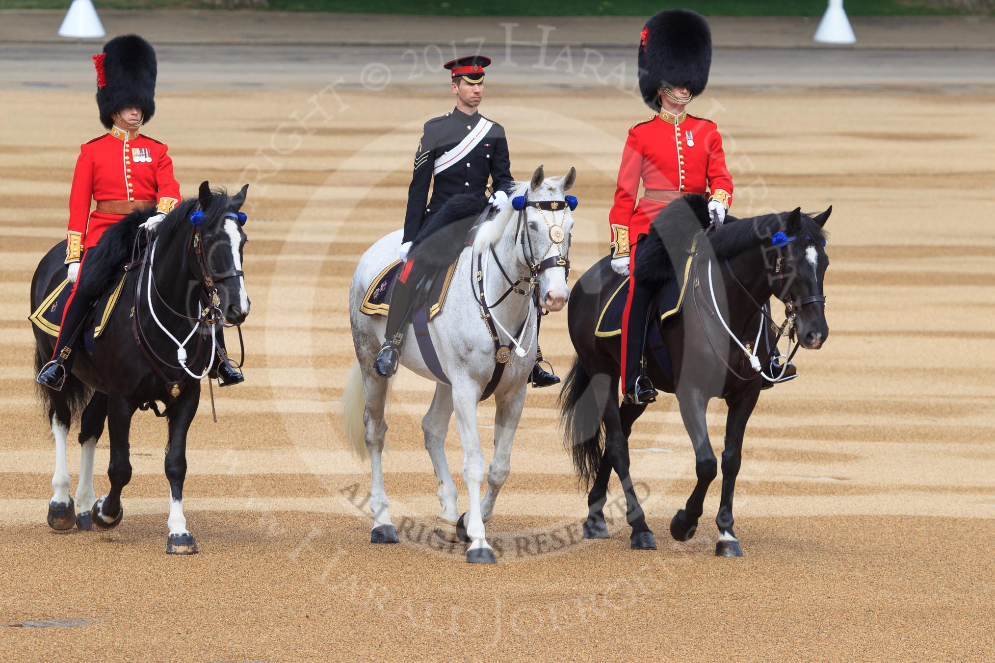 during Trooping the Colour {iptcyear4}, The Queen's Birthday Parade at Horse Guards Parade, Westminster, London, 9 June 2018, 09:27.