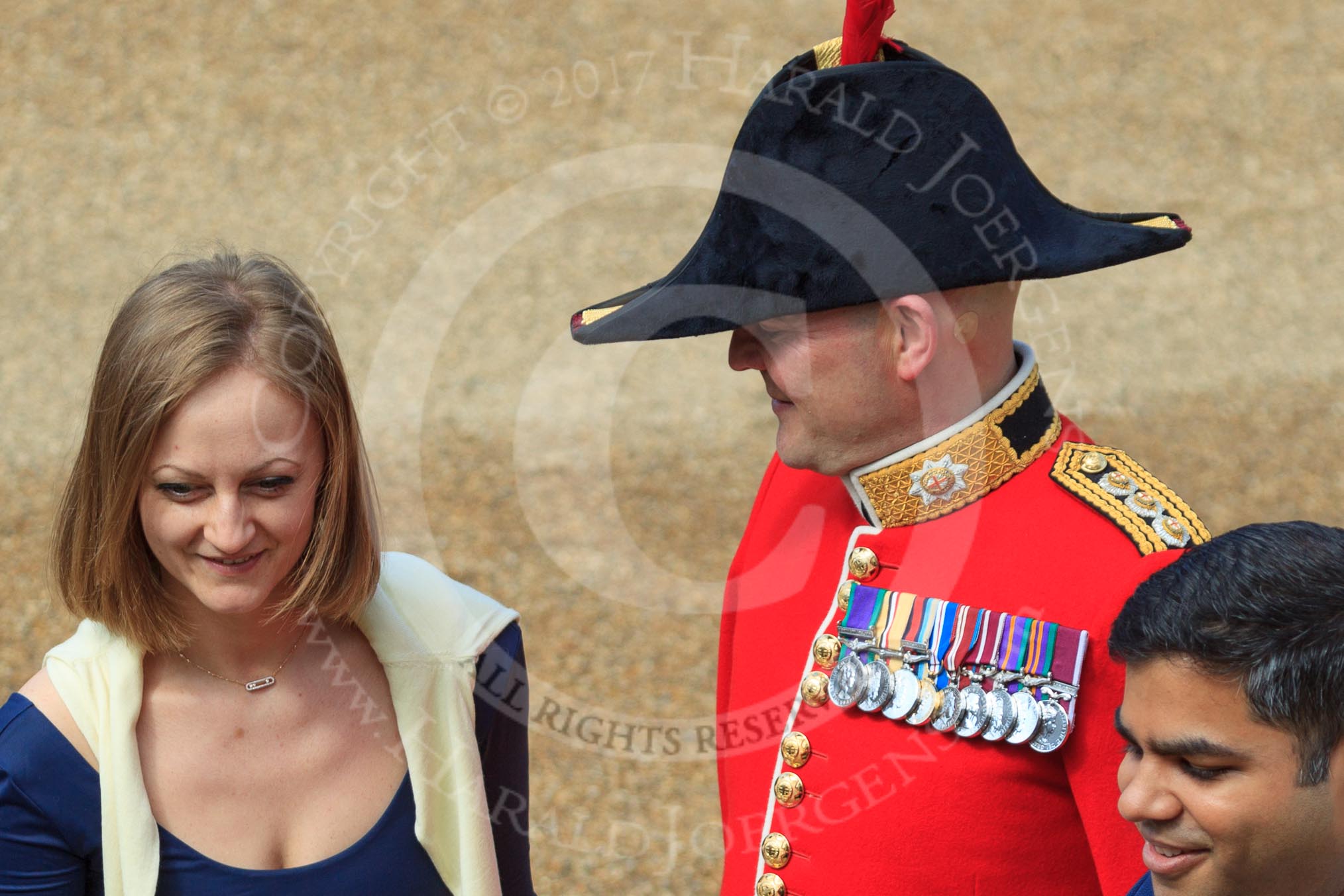 during Trooping the Colour {iptcyear4}, The Queen's Birthday Parade at Horse Guards Parade, Westminster, London, 9 June 2018, 10:07.