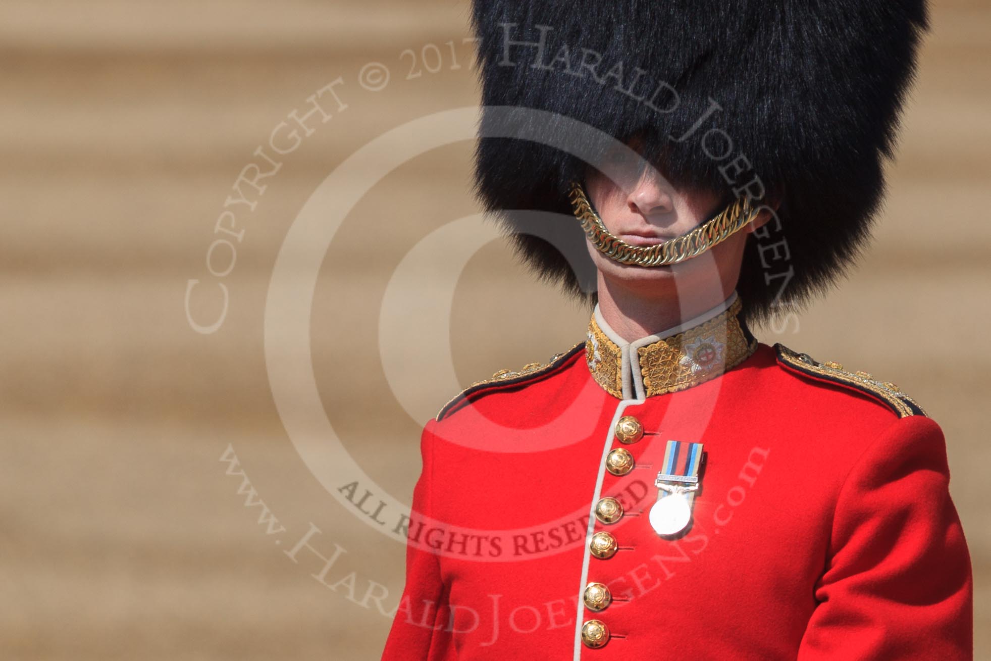 during Trooping the Colour {iptcyear4}, The Queen's Birthday Parade at Horse Guards Parade, Westminster, London, 9 June 2018, 10:39.