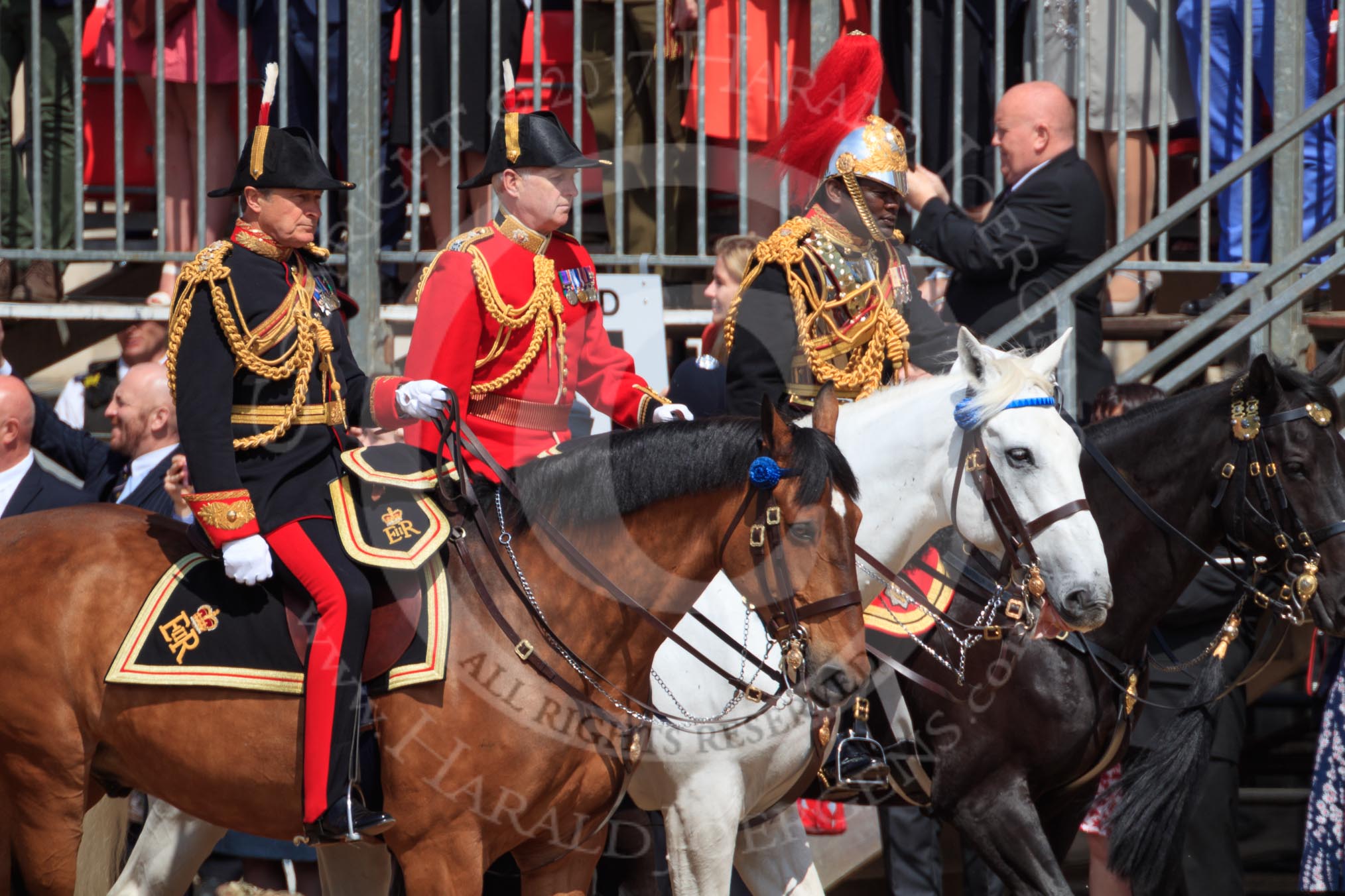 during Trooping the Colour {iptcyear4}, The Queen's Birthday Parade at Horse Guards Parade, Westminster, London, 9 June 2018, 10:59.