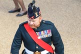 A Royal Regiment of Scotland Major at Trooping the Colour 2018, The Queen's Birthday Parade at Horse Guards Parade, Westminster, London, 9 June 2018, 09:45.