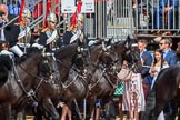 during Trooping the Colour {iptcyear4}, The Queen's Birthday Parade at Horse Guards Parade, Westminster, London, 9 June 2018, 10:55.
