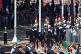 during Trooping the Colour {iptcyear4}, The Queen's Birthday Parade at Horse Guards Parade, Westminster, London, 9 June 2018, 10:56.