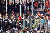 during Trooping the Colour {iptcyear4}, The Queen's Birthday Parade at Horse Guards Parade, Westminster, London, 9 June 2018, 10:57.
