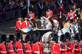 during Trooping the Colour {iptcyear4}, The Queen's Birthday Parade at Horse Guards Parade, Westminster, London, 9 June 2018, 10:58.
