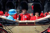 during Trooping the Colour {iptcyear4}, The Queen's Birthday Parade at Horse Guards Parade, Westminster, London, 9 June 2018, 11:01.