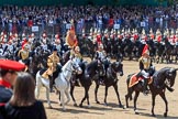 during Trooping the Colour {iptcyear4}, The Queen's Birthday Parade at Horse Guards Parade, Westminster, London, 9 June 2018, 11:58.