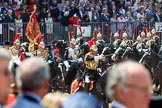 during Trooping the Colour {iptcyear4}, The Queen's Birthday Parade at Horse Guards Parade, Westminster, London, 9 June 2018, 12:02.