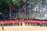 during Trooping the Colour {iptcyear4}, The Queen's Birthday Parade at Horse Guards Parade, Westminster, London, 9 June 2018, 12:03.