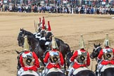 during Trooping the Colour {iptcyear4}, The Queen's Birthday Parade at Horse Guards Parade, Westminster, London, 9 June 2018, 12:17.