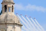 during Trooping the Colour {iptcyear4}, The Queen's Birthday Parade at Horse Guards Parade, Westminster, London, 9 June 2018, 13:02.