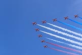 during Trooping the Colour {iptcyear4}, The Queen's Birthday Parade at Horse Guards Parade, Westminster, London, 9 June 2018, 13:02.