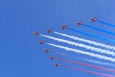 during Trooping the Colour {iptcyear4}, The Queen's Birthday Parade at Horse Guards Parade, Westminster, London, 9 June 2018, 13:02.