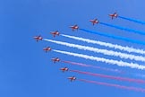 during Trooping the Colour {iptcyear4}, The Queen's Birthday Parade at Horse Guards Parade, Westminster, London, 9 June 2018, 13:02.