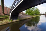 BCN Marathon Challenge 2013: Smethwick Towing Path Bridge at Smethwick Junction, a Horseley Iron Works cast iron bridge carrying the towpath from the right of the New Main Line to the left of the Old Main Line..
Birmingham Canal Navigation,


United Kingdom,
on 25 May 2013 at 08:53, image #88