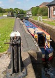 BCN Marathon Challenge 2013: Narrowboat "Felonious Mongoose" rising in Smethwick Top Lock on the BCN Old Main Line. On the left typical BCN paddle gearm and in the background the towpath bridge over the Engine Arm..
Birmingham Canal Navigation,


United Kingdom,
on 25 May 2013 at 09:16, image #98