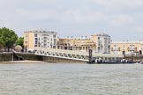 TOW River Thames Barge Driving Race 2013: Masthouse Pier, about a mile up the Thames from Greenwich Pier..
River Thames between Greenwich and Westminster,
London,

United Kingdom,
on 13 July 2013 at 12:52, image #238