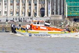 TOW River Thames Barge Driving Race 2013: GPS Marine tug "GPS Vincia" pulling barge "Hoppy", by GPS Fabrication, back from Westminster to Greenwich..
River Thames between Greenwich and Westminster,
London,

United Kingdom,
on 13 July 2013 at 14:41, image #507