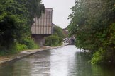 BCN Marathon Challenge 2014: A factory building extends over the towpath on the Grand Union Canal between Digbeth Junction and Bordesley Junction.
Birmingham Canal Navigation,


United Kingdom,
on 23 May 2014 at 16:41, image #65