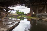 BCN Marathon Challenge 2014: The Old Main Line passes the New Main Line at the Stewart Aqueduct before passing under the railway bridge.
Birmingham Canal Navigation,


United Kingdom,
on 24 May 2014 at 18:09, image #174