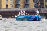 TOW River Thames Barge Driving Race 2014.
River Thames between Greenwich and Westminster,
London,

United Kingdom,
on 28 June 2014 at 12:43, image #124